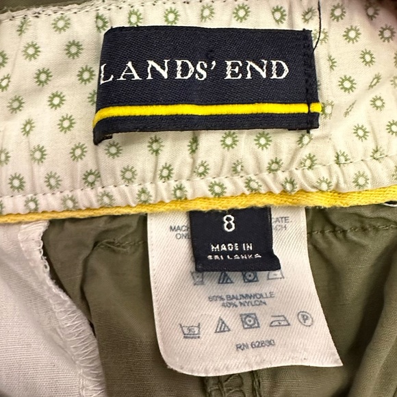 Lands end women’s hiking shorts army green size 8 - Picture 2 of 4